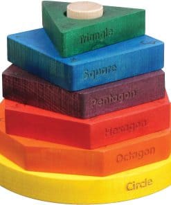 Apilador de formas en colores del arcoíris - Hecho en EE.