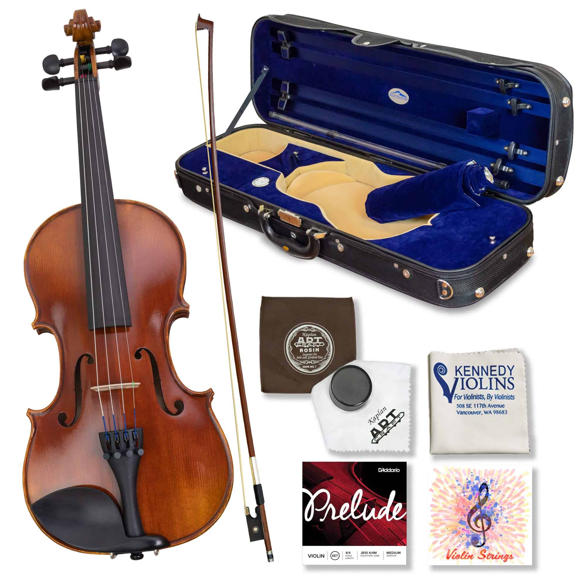 Violín Kennedy Violins Carpini G2 (3/4) - Kit Completo