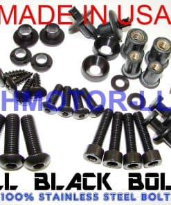 Kit completo de pernos para carenado negro 2003-2009 R6 R6S
