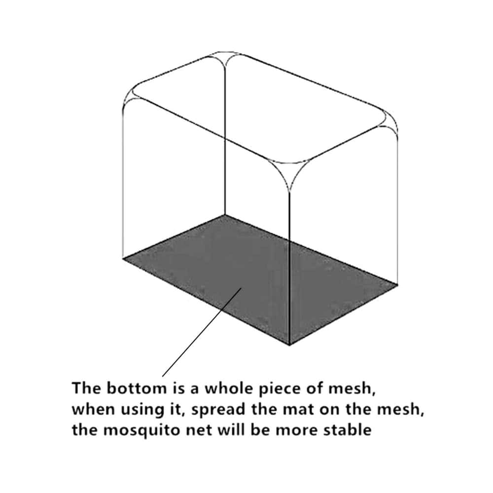 Mosquitera PARFINER para cama de patio tamaño King con red - Imagen 9