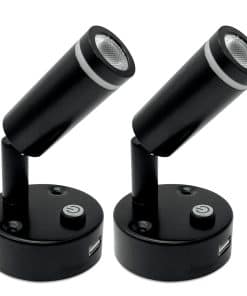 Luces de lectura LED para RV Dream con puerto USB, montaje