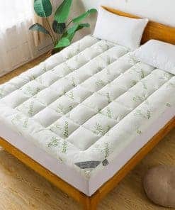 Topper de colchón de bambú viscosa tamaño Twin,