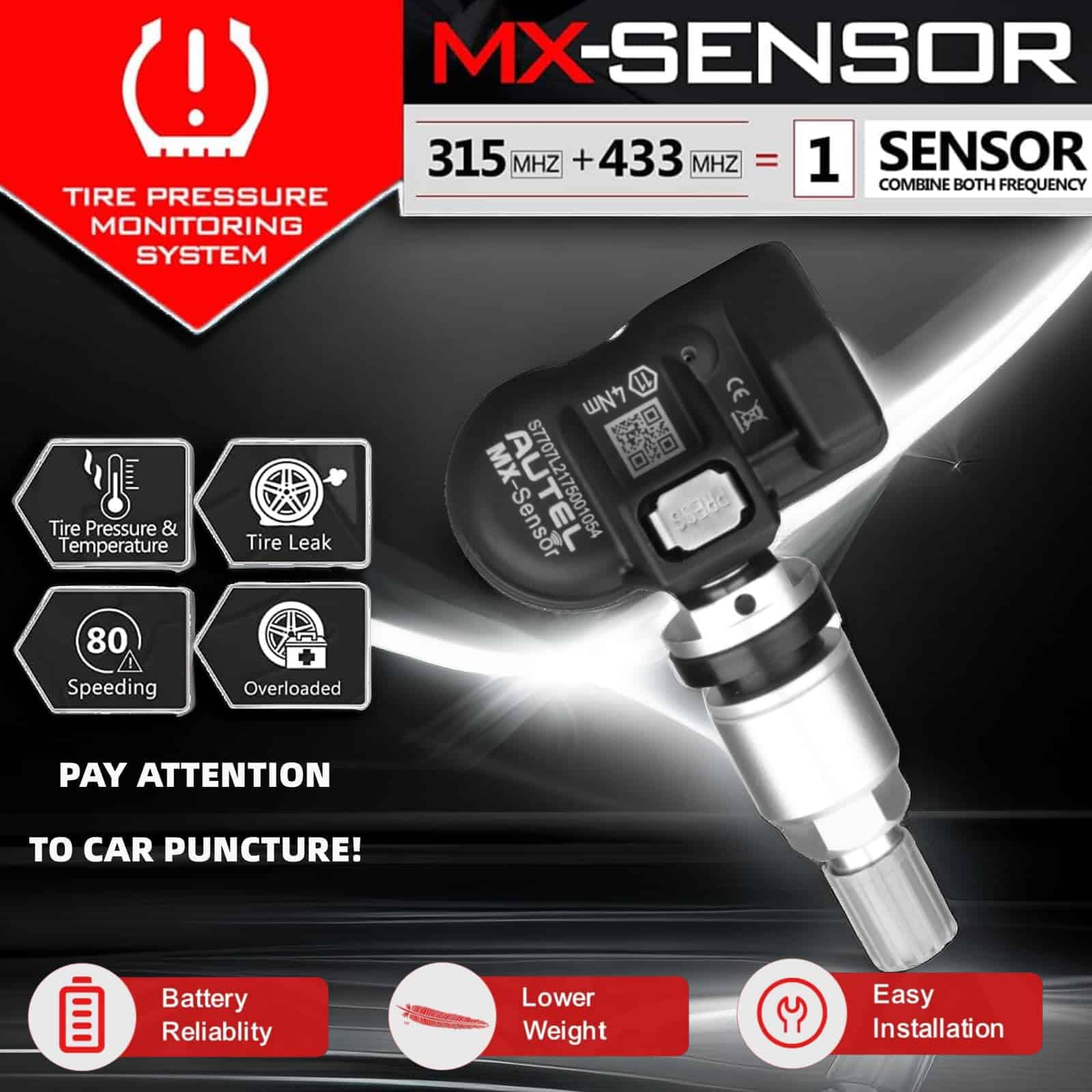 Autel MaxiTPMS MX Sensor Pack de 12 Sensores Universal de - Imagen 6