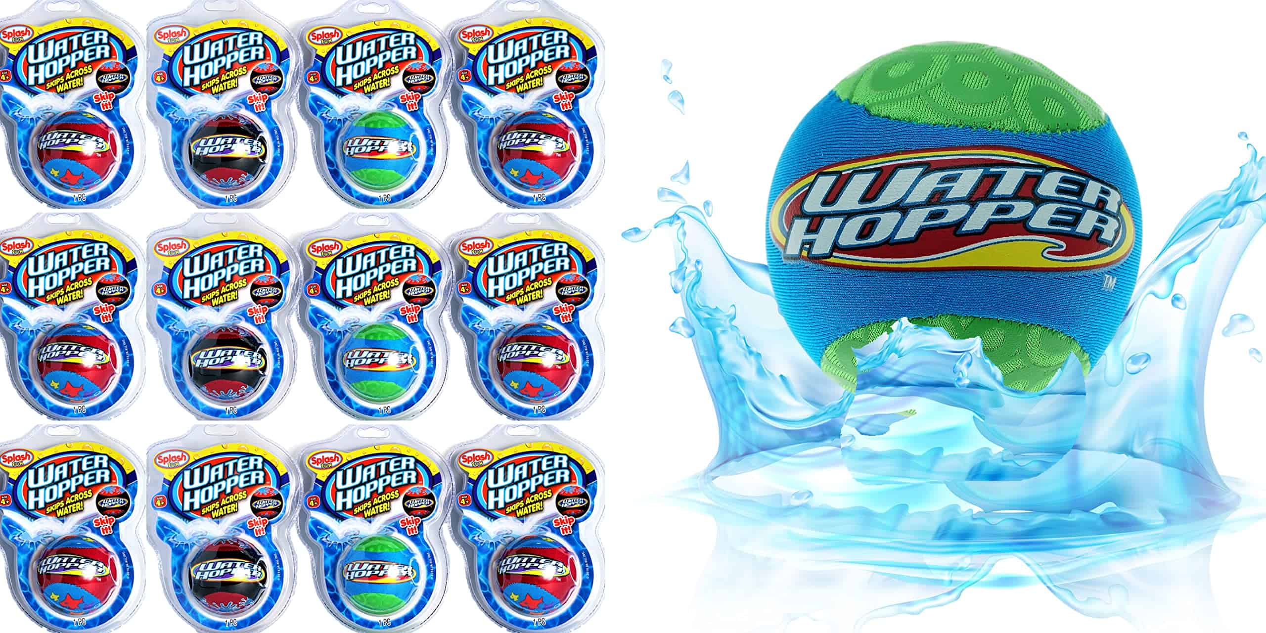 Pack de 12 JA-RU Water Hopper Ball Toy - Pelota de salto de