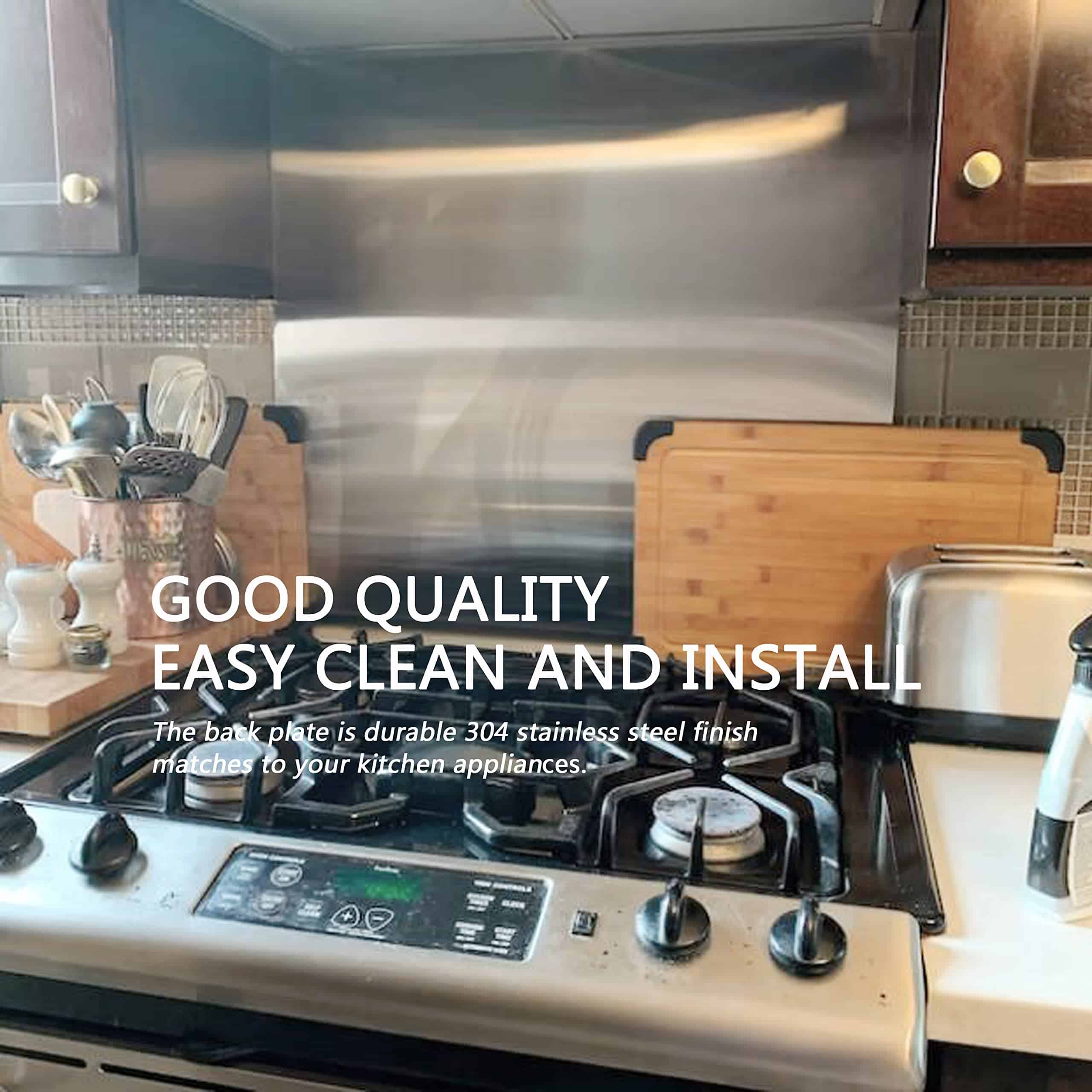 24" Por 30" Protector contra salpicaduras de acero - Imagen 8