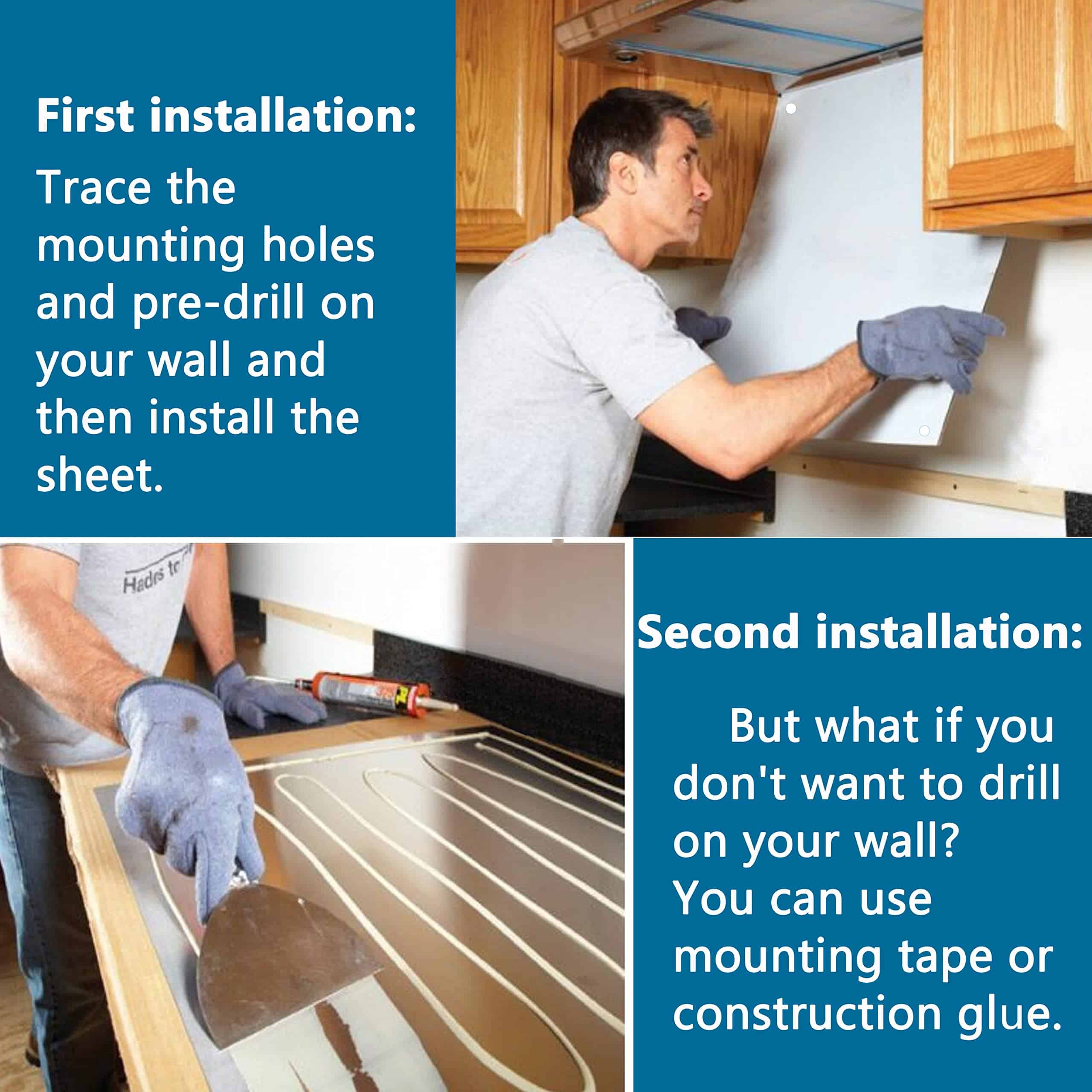 24" Por 30" Protector contra salpicaduras de acero - Imagen 7