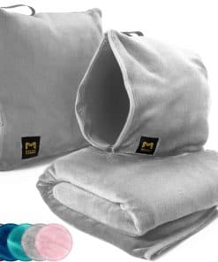 Manta de Viaje MasterManner Compacta con Capucha - 2 en 1