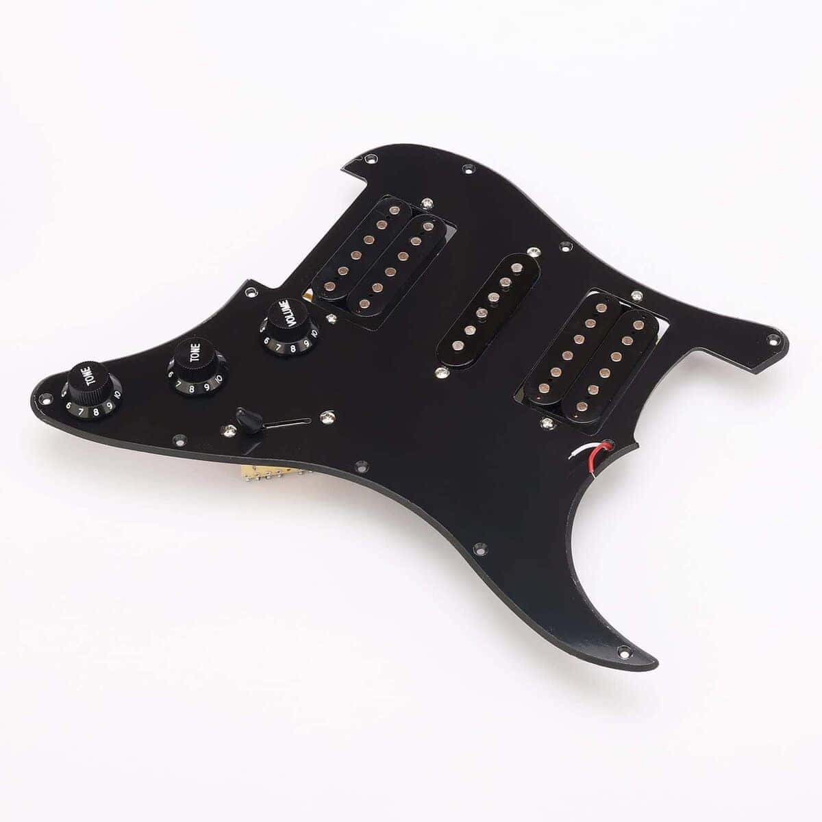 Unxuey 10 Agujeros Prewired Pickguard Guard Plate con - Imagen 7