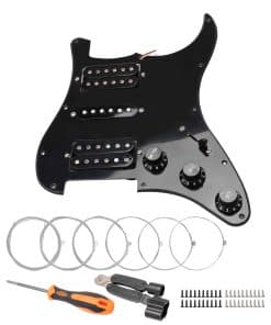 Unxuey 10 Agujeros Prewired Pickguard Guard Plate con