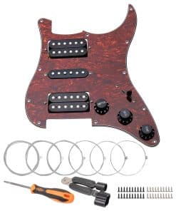 Unxuey 11 Hole Loaded Prewired Pickguard Guard Plate con