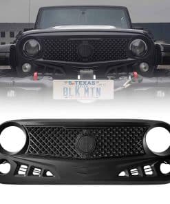 Parrilla Delantera con Rejilla de Malla Negra Mate para