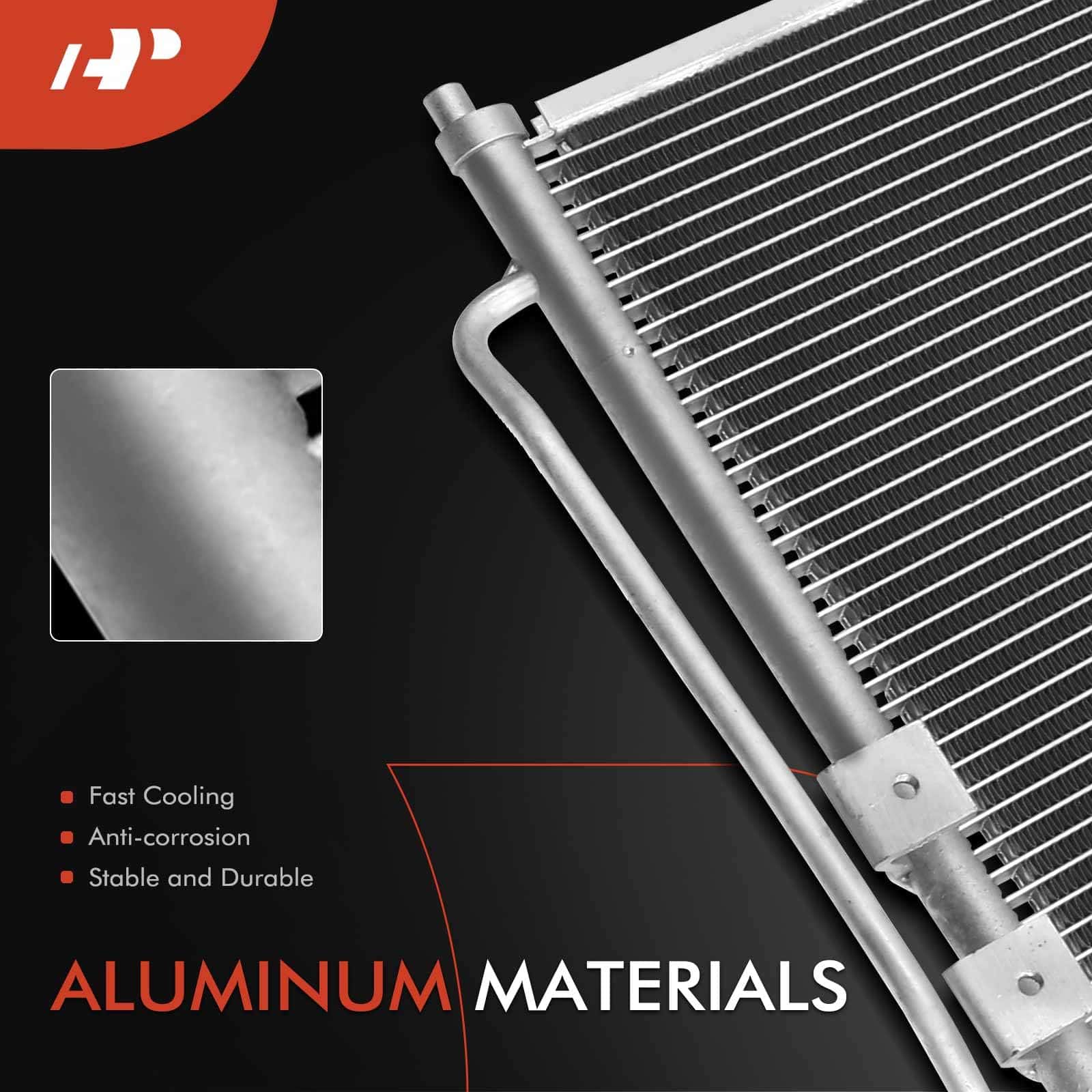 Condensador de Aire Acondicionado A-Premium Compatible con - Imagen 3