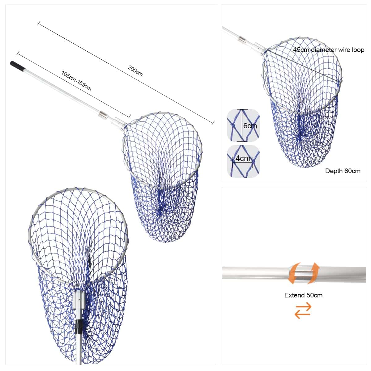 Red de Control de Animales con Mango Telescópico para Perro - Imagen 6