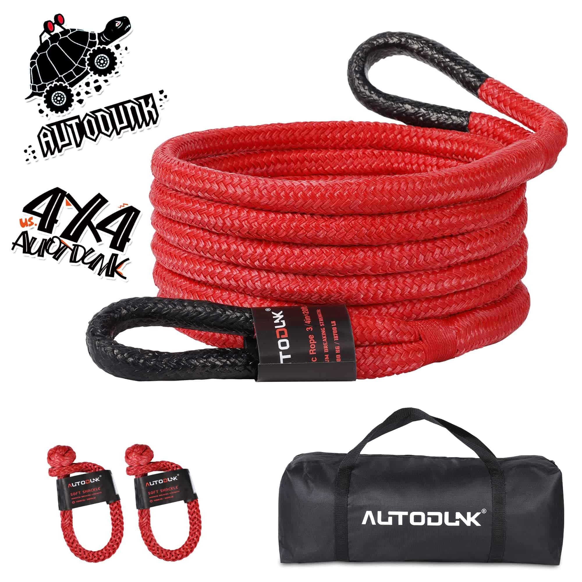 Cuerda de Recuperación y Remolque Cinético AutoDunk 3/4" x