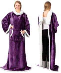 Manta Sherpa PAVILIA con Mangas y Bolsillo, Gruesa y