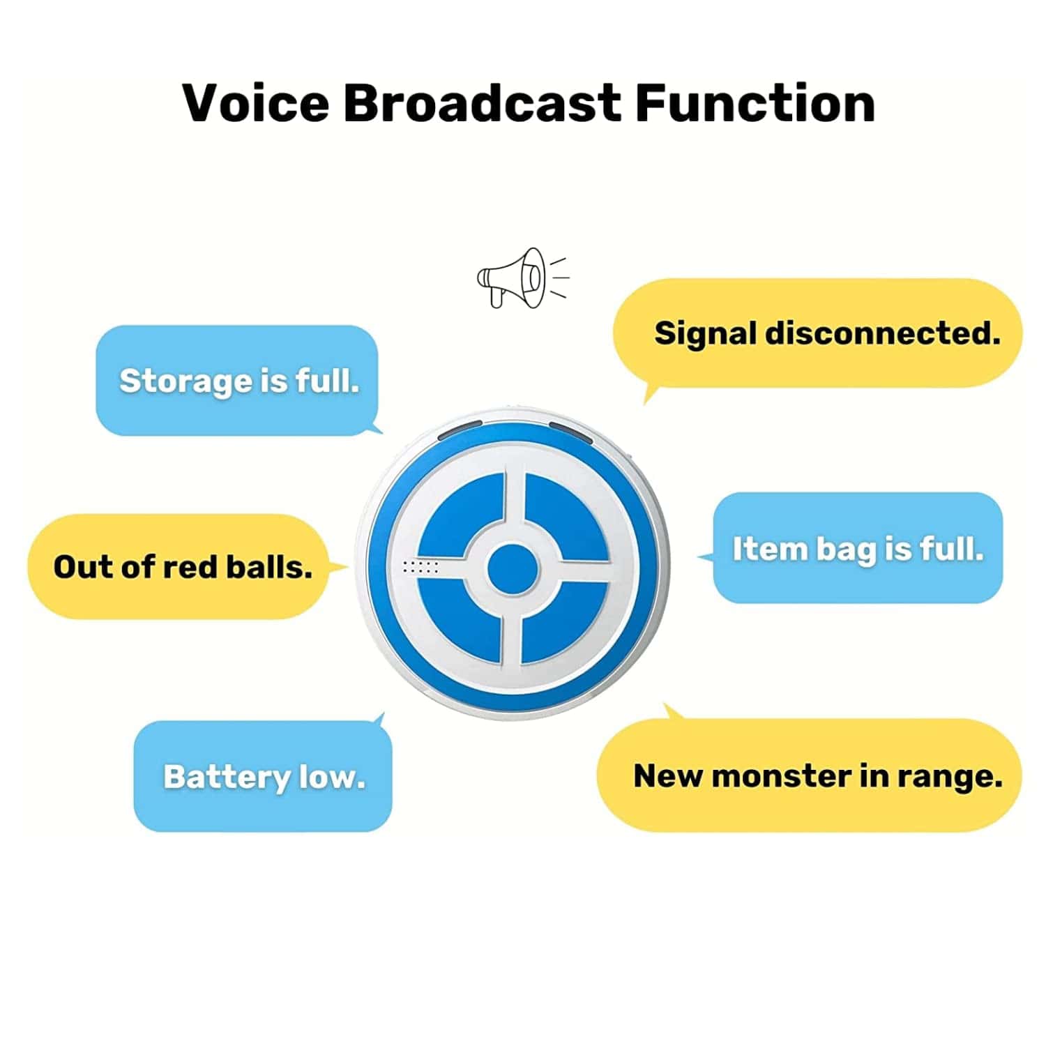 Mcbazel megacom DuoMon Colección de Monsters Go - Blanco - Imagen 6