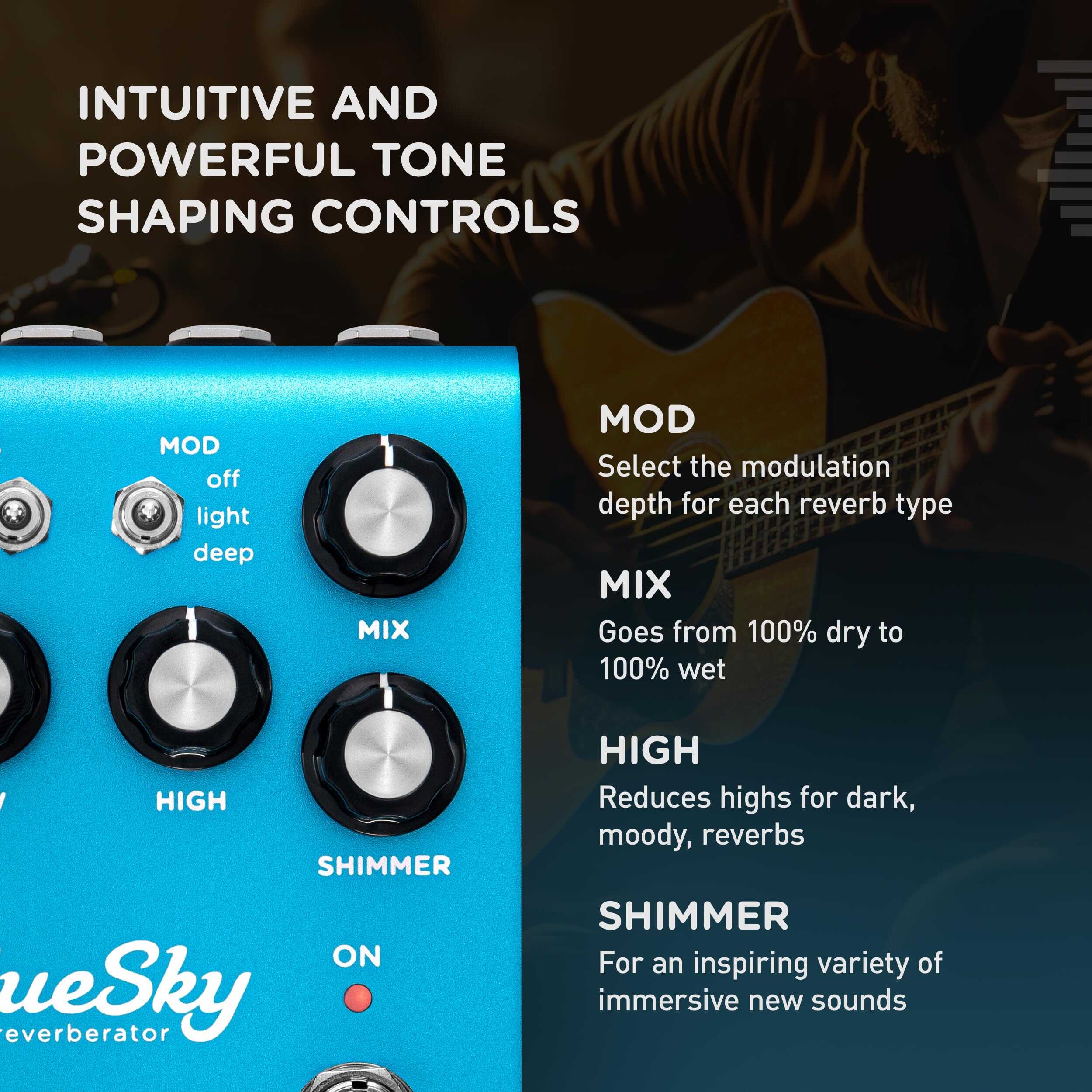 Pedal de Efectos para Guitarra Strymon blueSky V2 con - Imagen 5