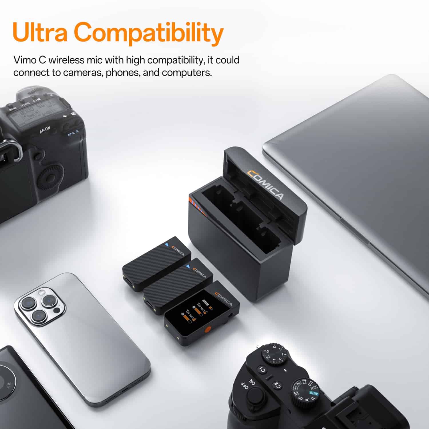 Micrófono inalámbrico de solapa COMICA Vimo C3 con - Imagen 3