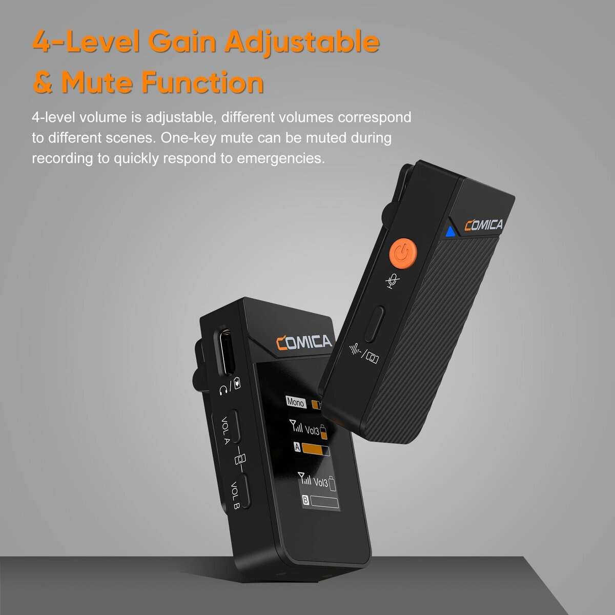 Micrófono inalámbrico de solapa COMICA Vimo C3 con - Imagen 4