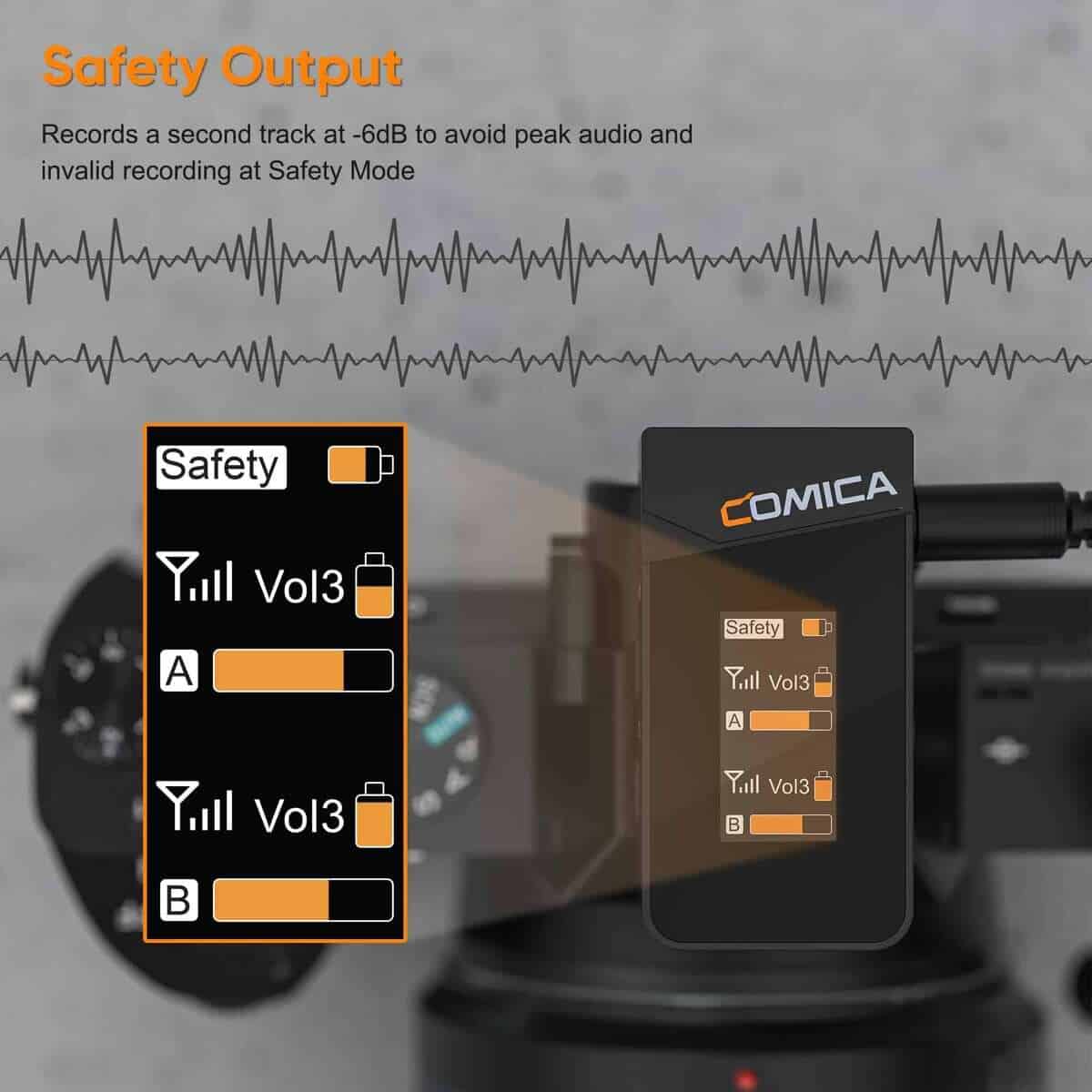 Micrófono inalámbrico de solapa COMICA Vimo C3 con - Imagen 5