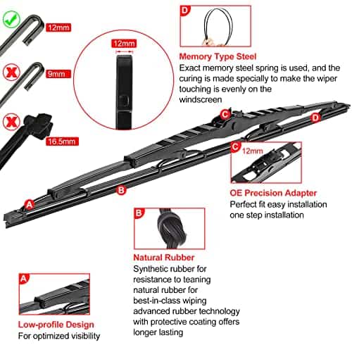 Par de Limpiaparabrisas de 32 pulgadas para RV o Motorhome - Imagen 3
