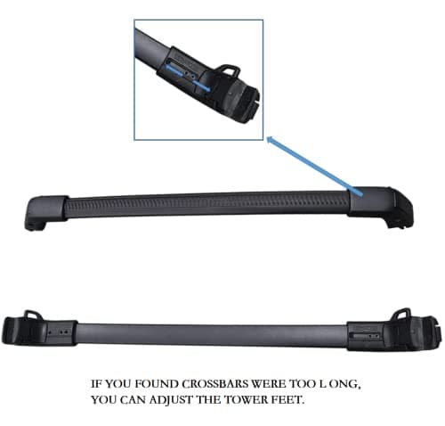 Barras transversales de la baca ROXY PIXEL 2Pcs para GMC - Imagen 5