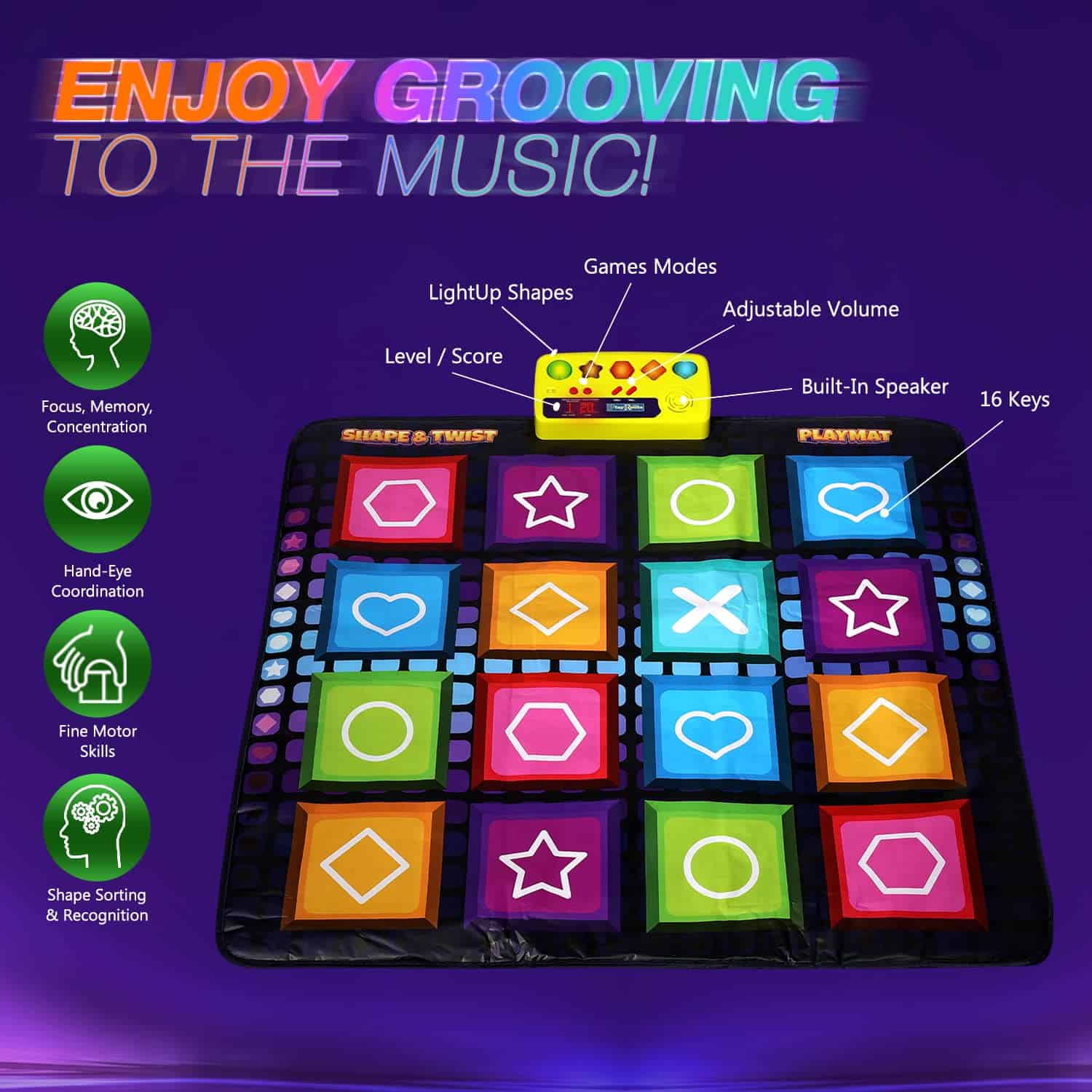 Tapete de baile Shape & Twist PlayRoute | 3 Juegos - Imagen 6