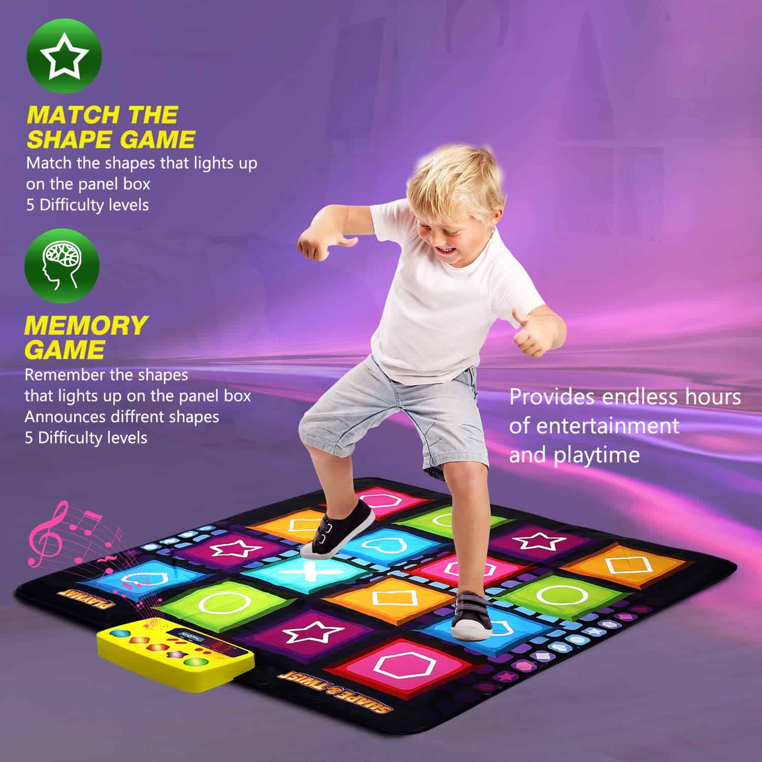 Tapete de baile Shape & Twist PlayRoute | 3 Juegos - Imagen 4