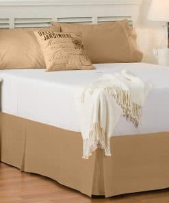 Faldón de cama Comfort Beddings tamaño King -Taupe
