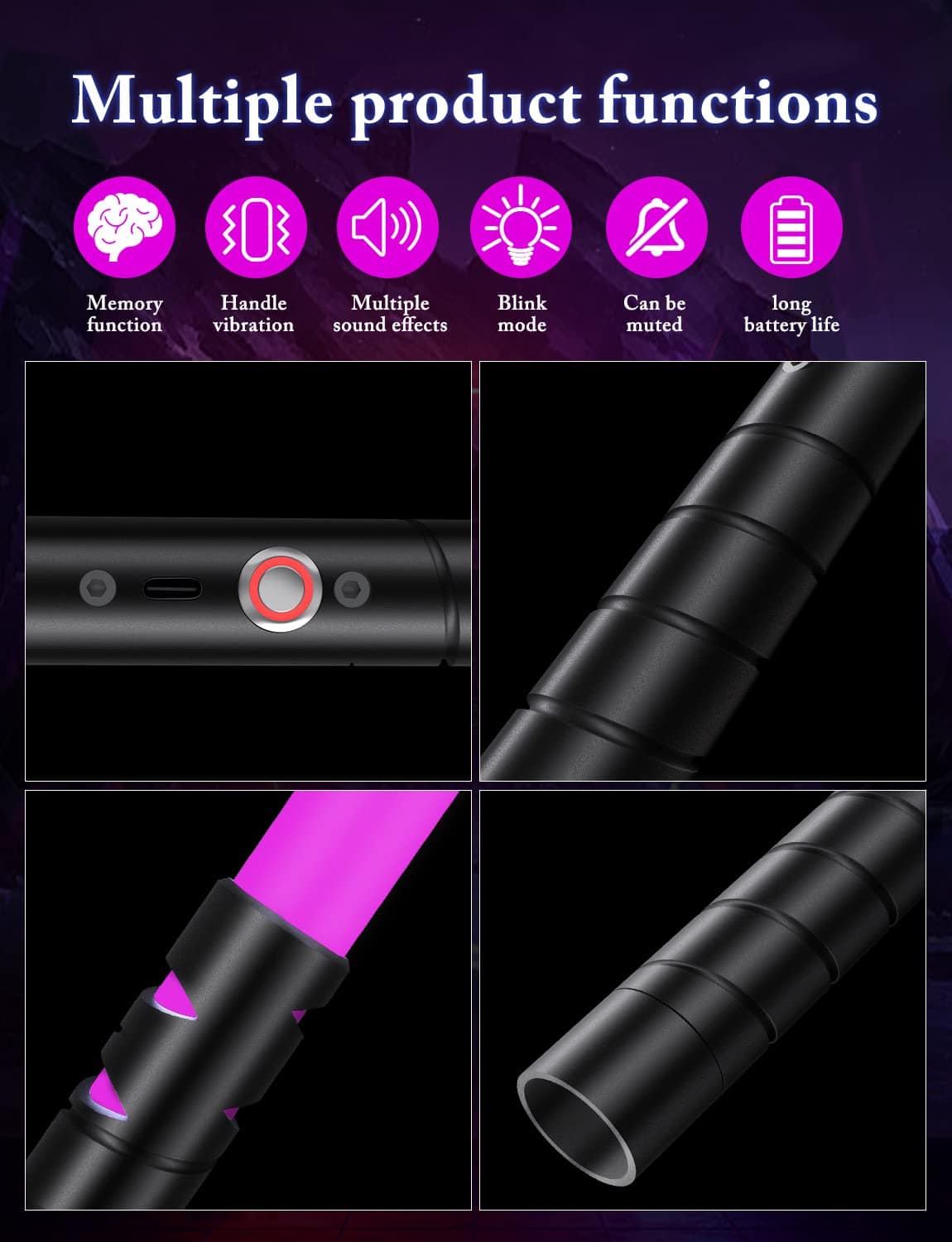 jvmusaber Lightsaber, Sable de Luz De Combate Doble Force - Imagen 6