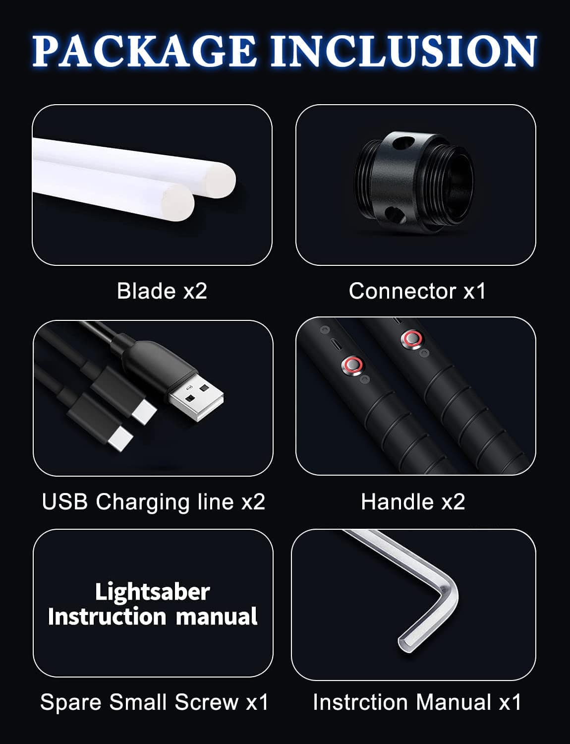 jvmusaber Lightsaber, Sable de Luz De Combate Doble Force - Imagen 7