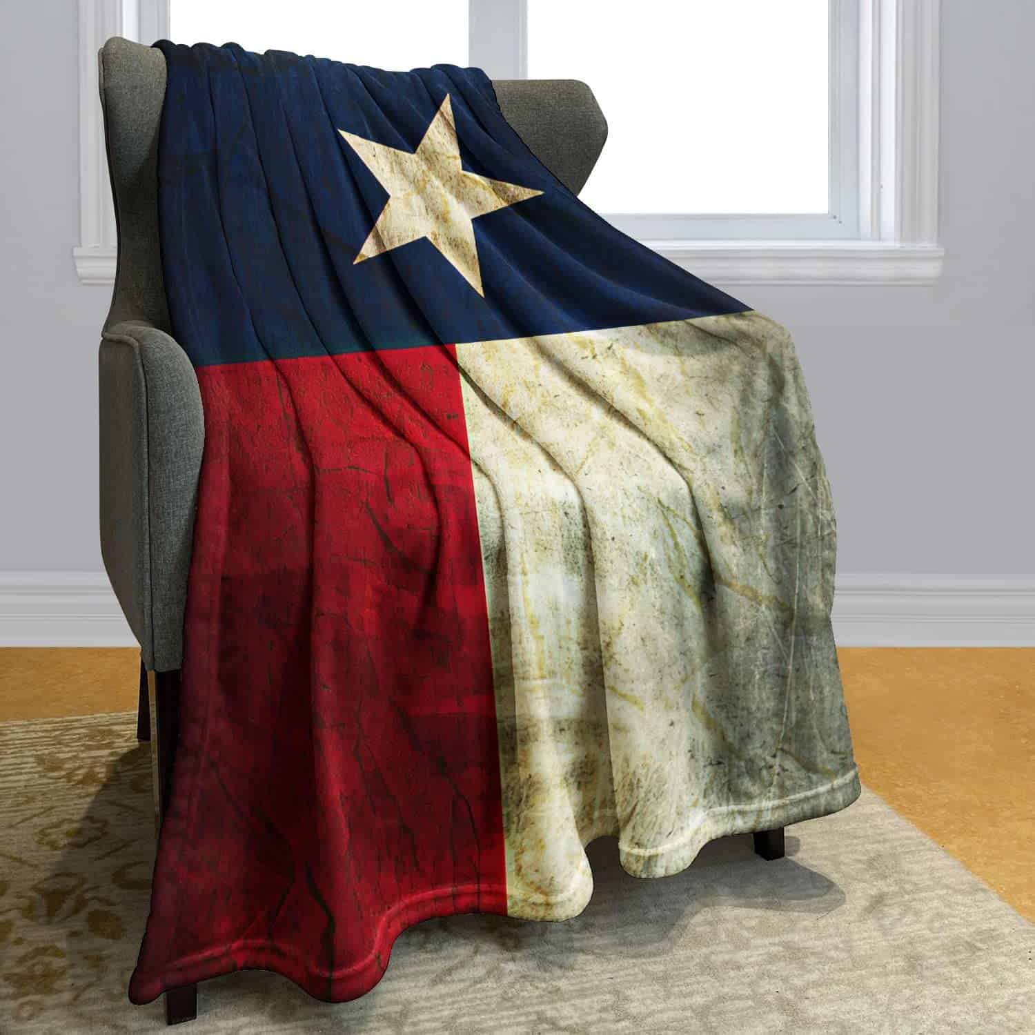 Manta YISUMEI Bandera del estado de Texas Suave y Acolchada
