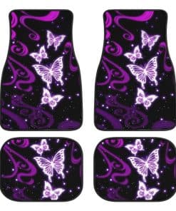 Set de 4 tapetes para piso de coche LONSANT Butterfly,