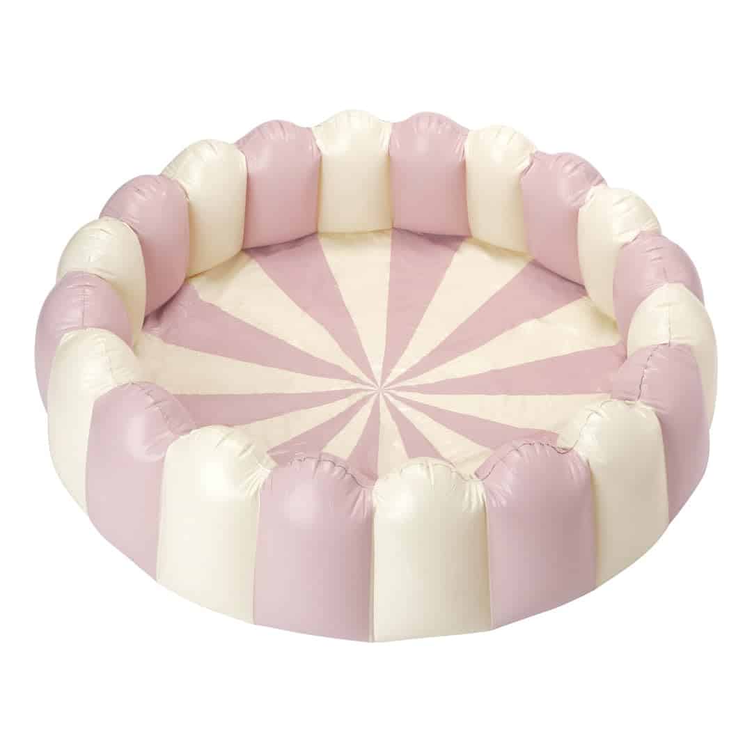 Piscina Inflable a Rayas Petites Pommes para -Rosa Francés