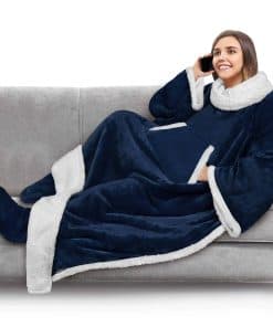 Manta PAVILIA con Mangas y Bolsillo para los pies para