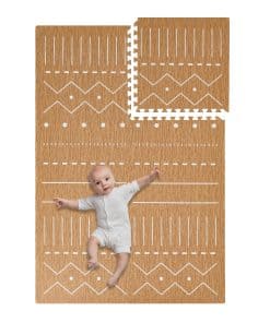 Tapete de Juego Toddlekind - Tapete de Espuma -Marrón Rústic