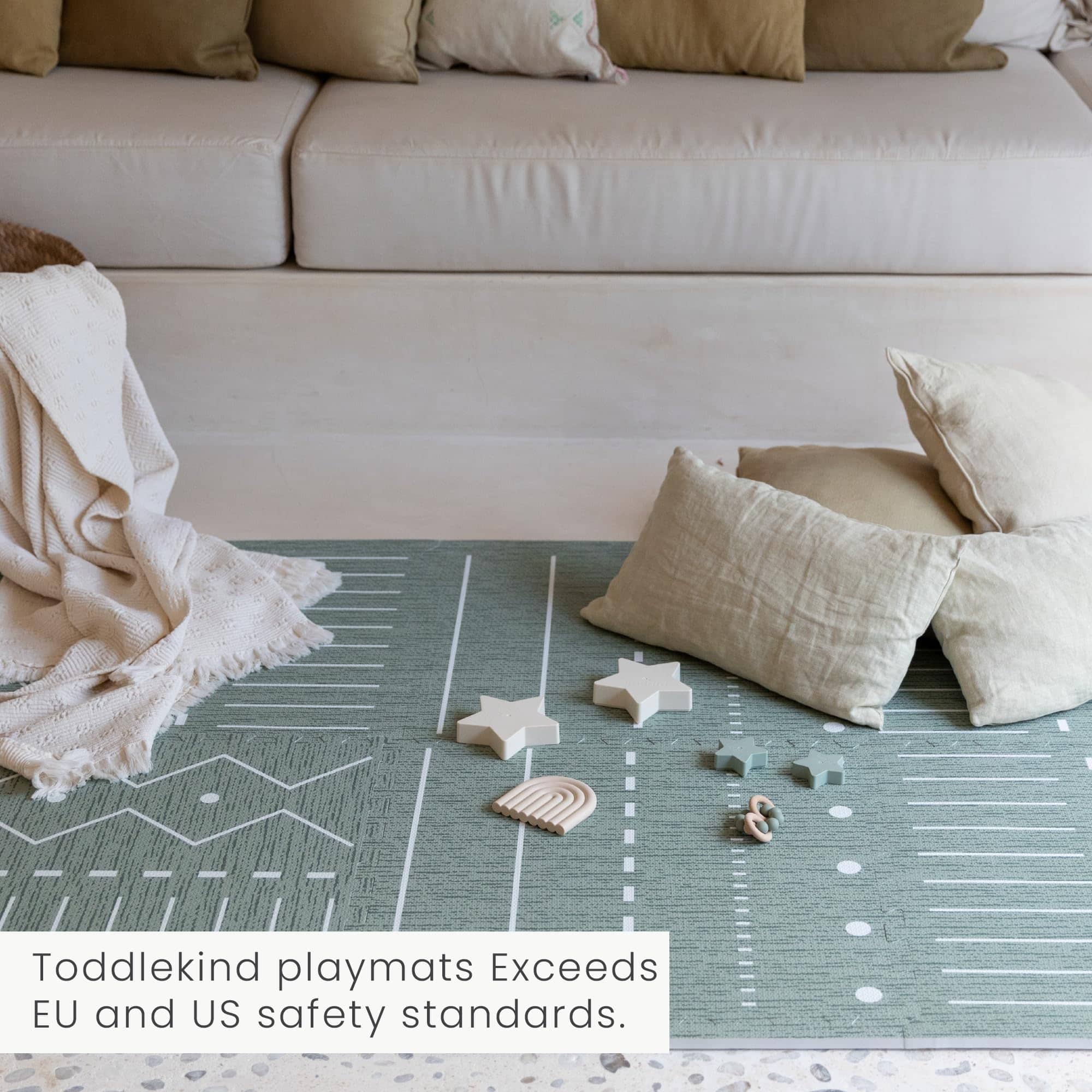 Tapete de Juego Toddlekind - Tapete de Espuma -Verde - Imagen 7