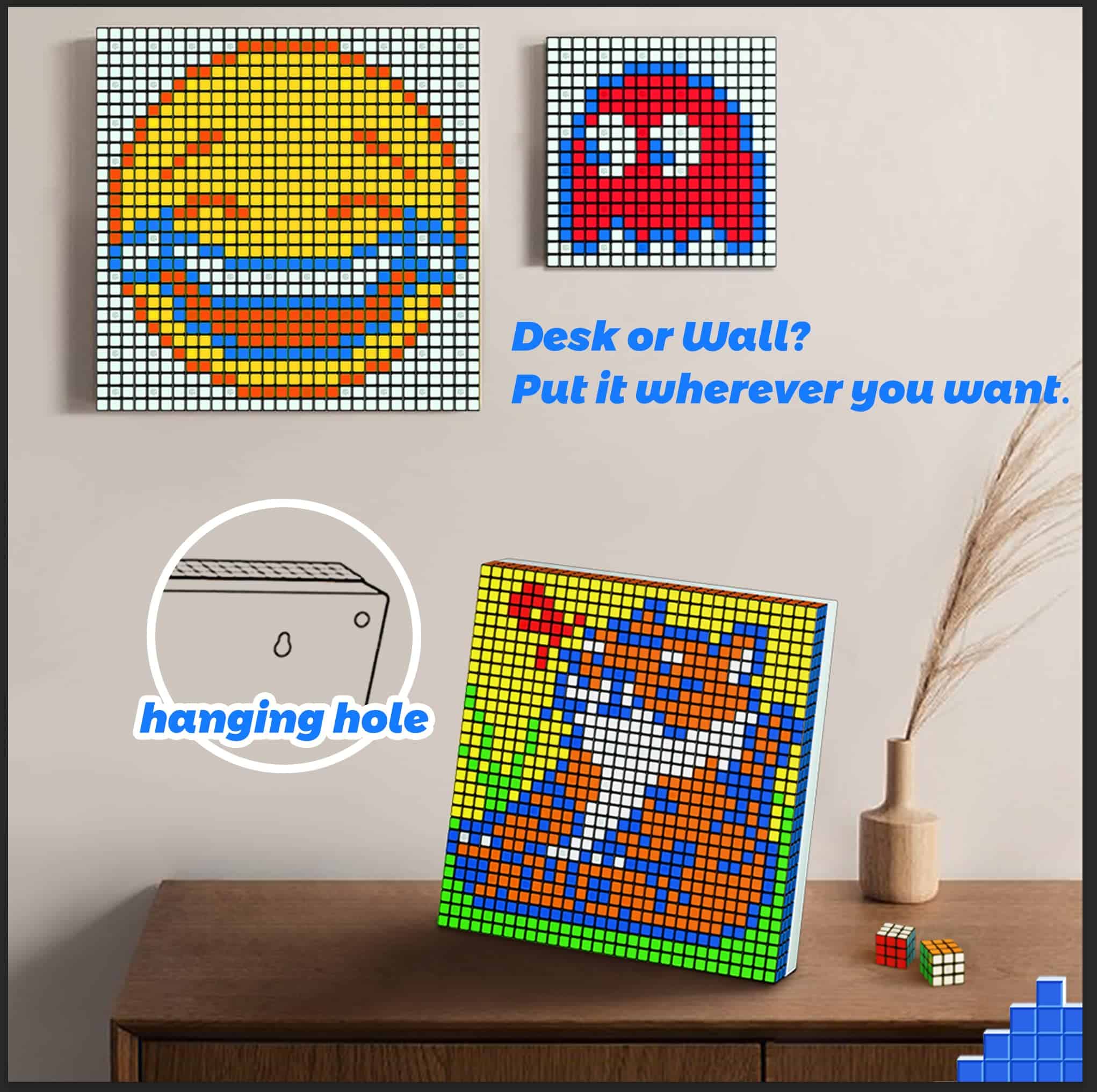 Cubo Mosaico GAN, 6x6, 36 Mini Cubos 3x3 con Placa de - Imagen 7