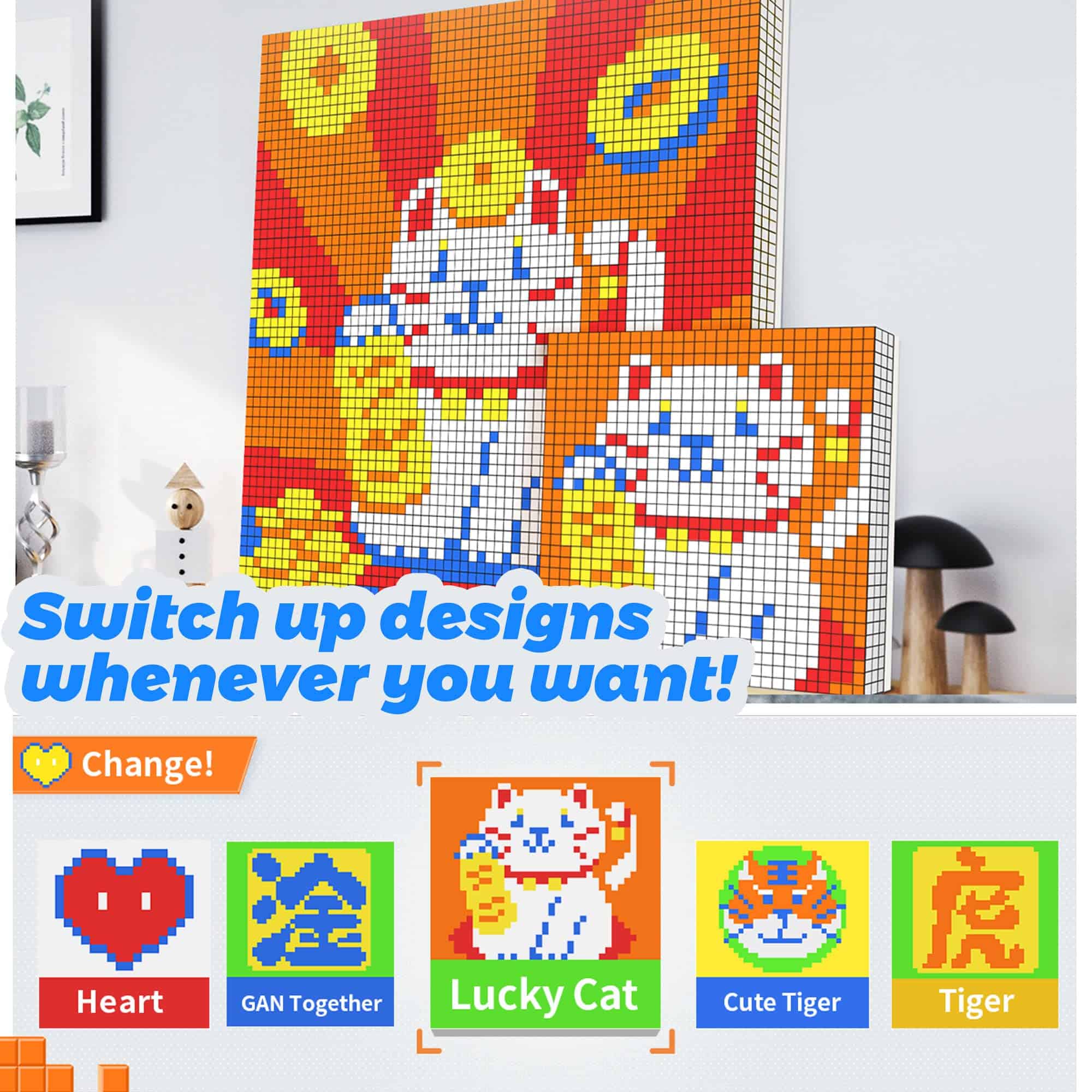 Cubo Mosaico GAN, 6x6, 36 Mini Cubos 3x3 con Placa de - Imagen 8