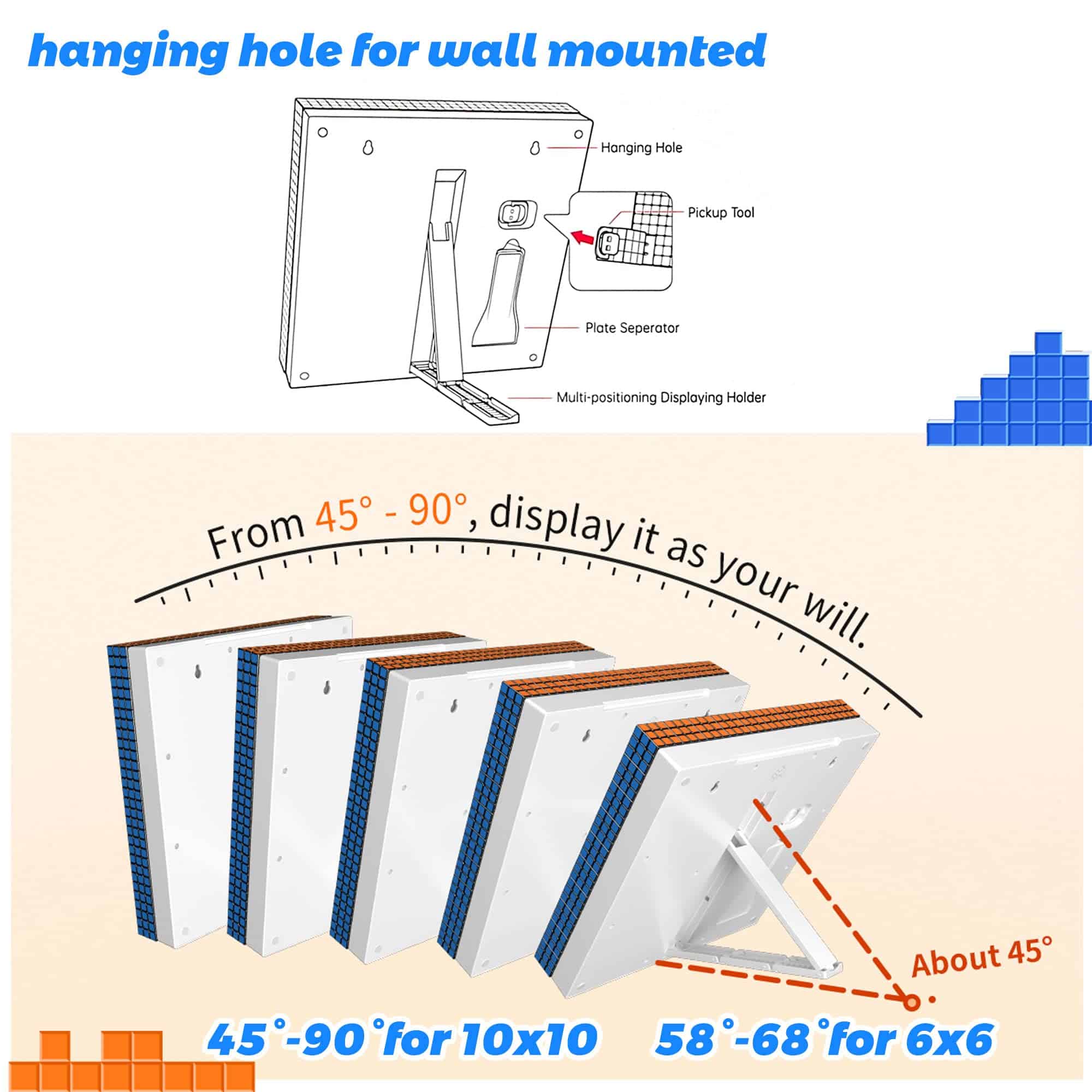 Cubo Mosaico GAN, 6x6, 36 Mini Cubos 3x3 con Placa de - Imagen 6