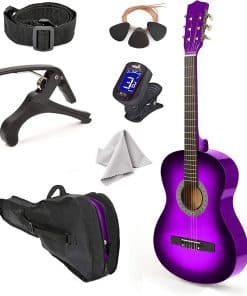 Guitarra de Madera para Zurdos de 30" -Morado