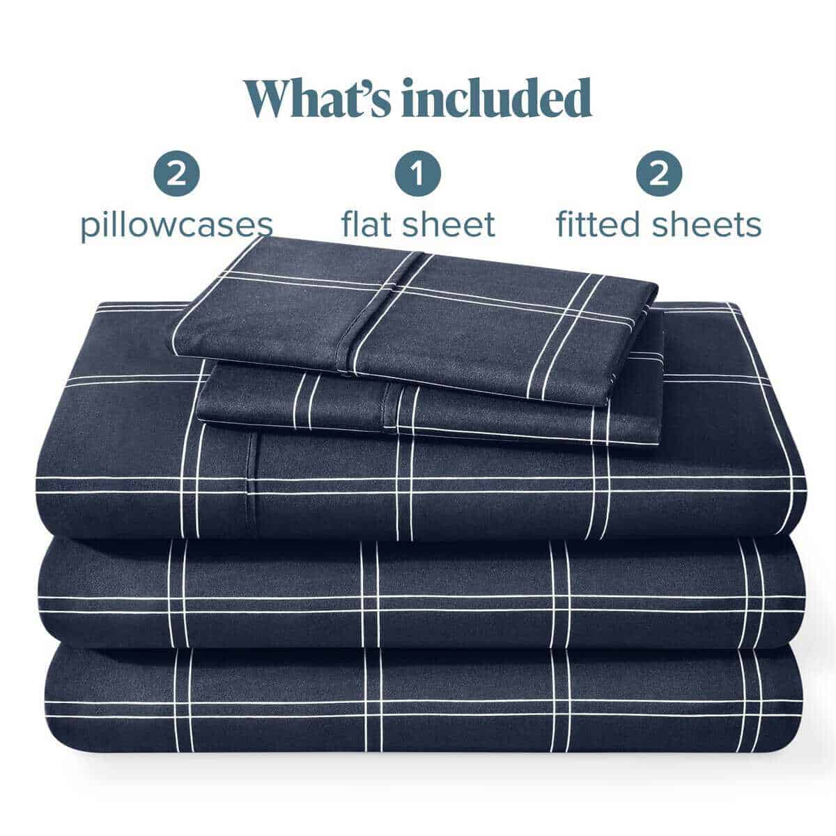 Juego de Sábanas Split King Bare Home - 1800 Microfibra - Imagen 8