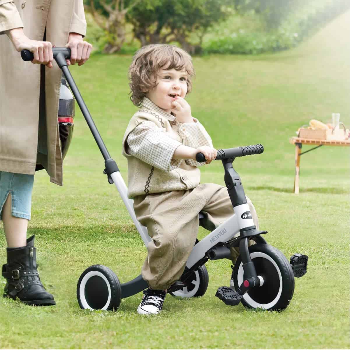 newyoo Bicicleta para niños, 4 en 1 Triciclo para 1, 2, 3 - Imagen 8