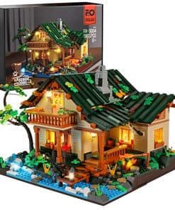 Set de construcción Lakeside-Lodge con luces LED - Modelo