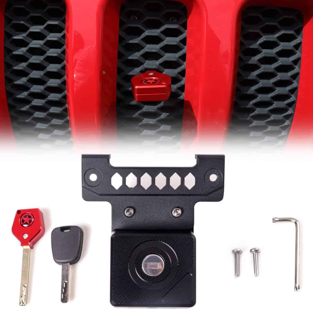 Cerradura de Capó Anti-Robo para Jeep Wrangler JL,