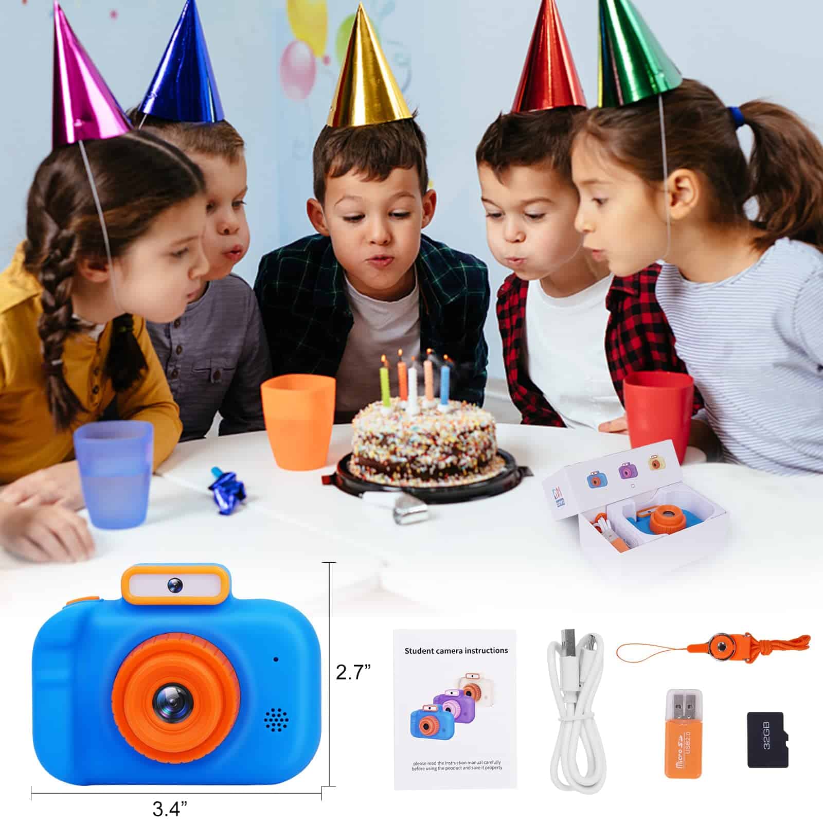 Cámara de Juguetes para Niños de 3 a 10 Años, Cámara - Imagen 8