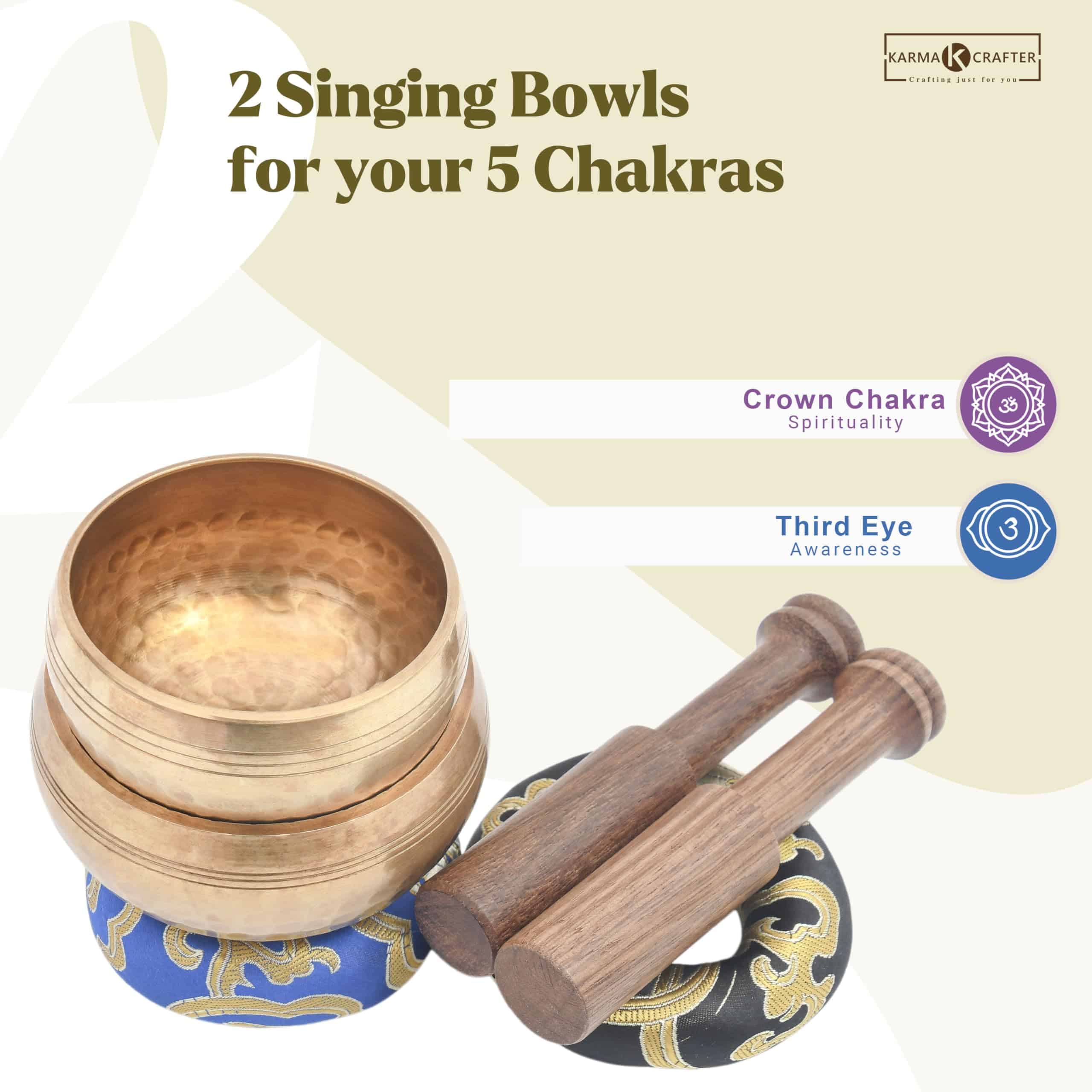 Juego de cuenco tibetano de los 7 -KARMA CRAFTER - Imagen 7