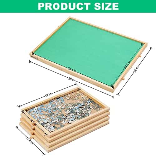 Tablero de Rompecabezas de Madera de 1500 Piezas Redipo con - Imagen 3