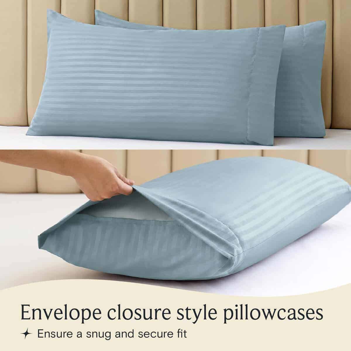 Juego de sábanas LuxClub de 4 piezas para cama tamaño - Imagen 5