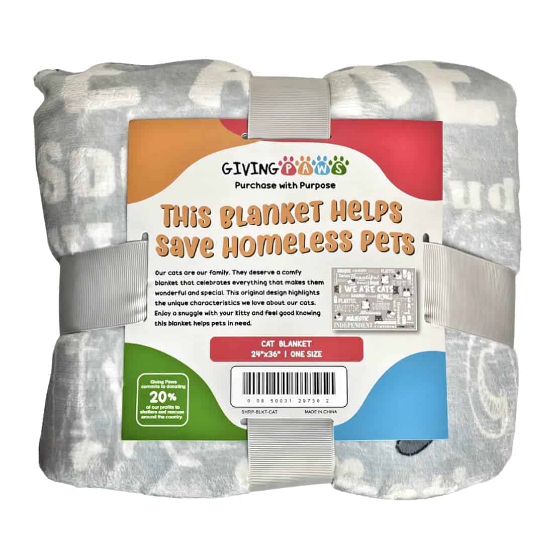 Manta de Gato de Sherpa - Ayuda a Mascotas sin Hogar -